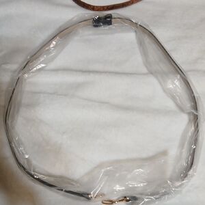 Chic Black Women's Belt with Gold Buckle